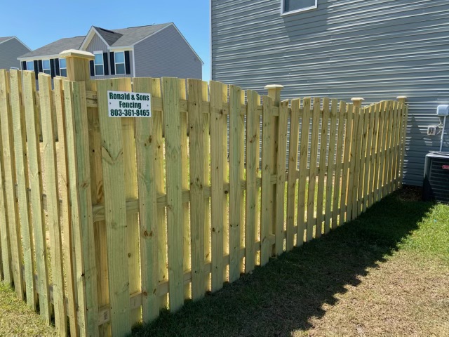 Shadowbox Arched Fence